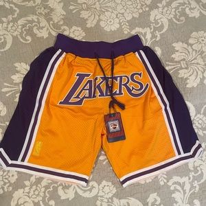 Just Don Hardwood Classics Lakers Basketball Shorts